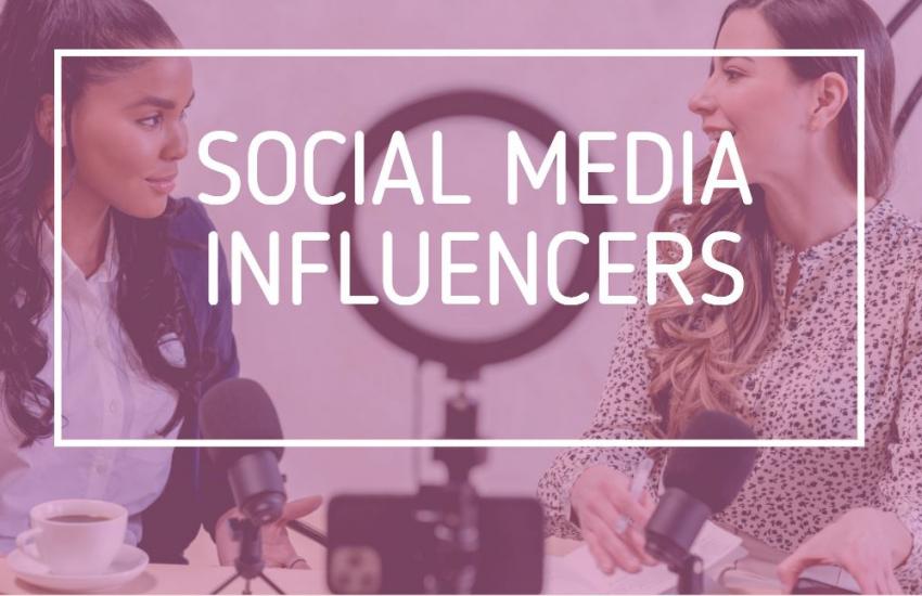 social media influencers recording 