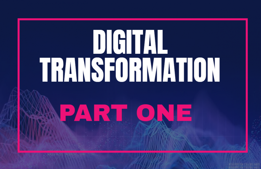 Digital Transformation Part One on sound wave image 