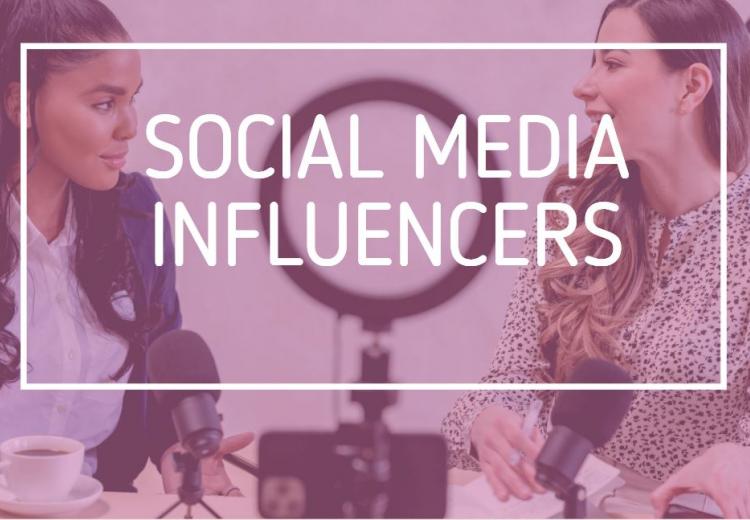 social media influencers recording 